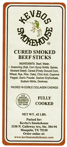 cured sticks